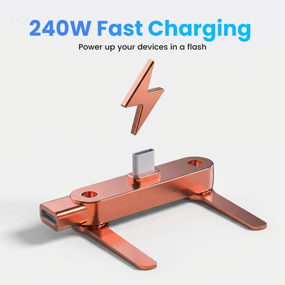🔥Darolio®Fast Charging Adapter with 360° Foldable Phone Stand