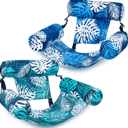 Darolio®💎 -50% ON INFLATABLE POOL FLOATING CHAIR! 💎 Tropical Leaf Design, Ultra-Lightweight & Puncture-Resistant PVC ✨