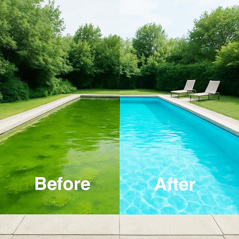 Darolio®💧 Swimming Pool Purifying Liquid – Crystal Clear Water, Zero Hassle! ✨ Say goodbye to green water & harsh chemicals – just pure, fresh swimming every time. 🏊‍♂️💙