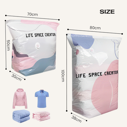🥳2026 HOT SALE🥳💞50K+ SOLD!Darolio® No‑Pump Vacuum Storage Bags – Press & seal, no pump needed. Saves 80% space, keeps clothes dry & dust‑free. Perfect for bulky bedding & off‑season gear. 🛏️🗄️