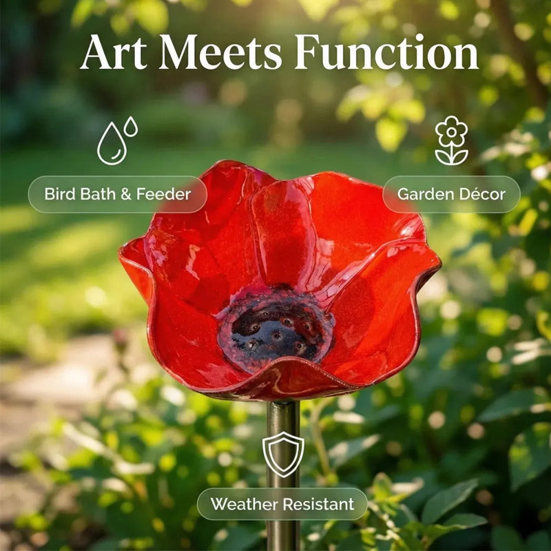 Darolio® 💖🎁2026 Mother's Day Gifts 40% Off--🎁Handmade Metal Flower Garden Stake🐦