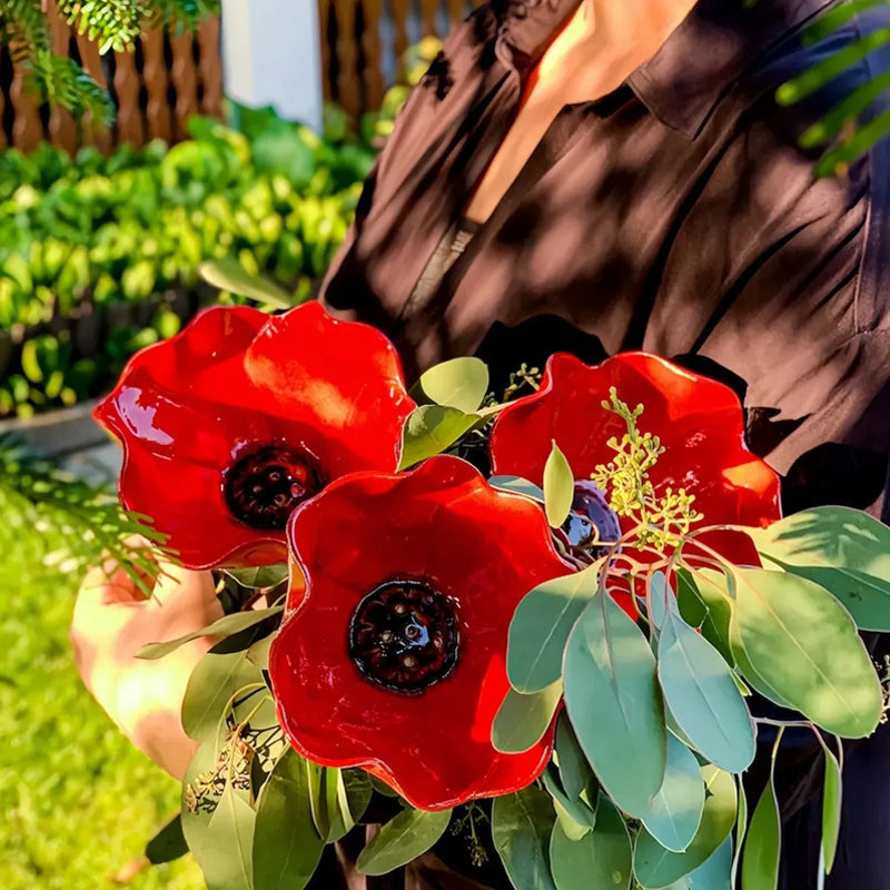 Darolio® 💖🎁2026 Mother's Day Gifts 40% Off--🎁Handmade Metal Flower Garden Stake🐦