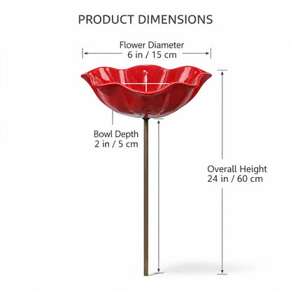 Darolio® 💖🎁2026 Mother's Day Gifts 40% Off--🎁Handmade Metal Flower Garden Stake🐦