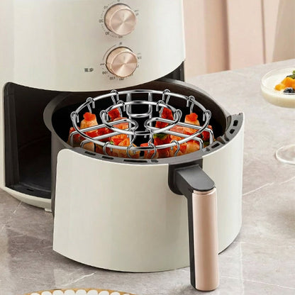 Darolio®🔥 Air Fryer BBQ Skewer Rack – 🥩💖Enjoy Grilled-Style Meat, Veggies & Kebabs at Home
