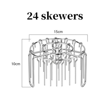 Darolio®🔥 Air Fryer BBQ Skewer Rack – 🥩💖Enjoy Grilled-Style Meat, Veggies & Kebabs at Home