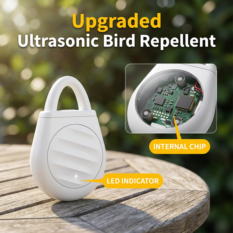 🔥Limited time: Buy 3 get 2 free!🐦 Darolio®Portable Ultrasonic Bird Repellent Keychain
