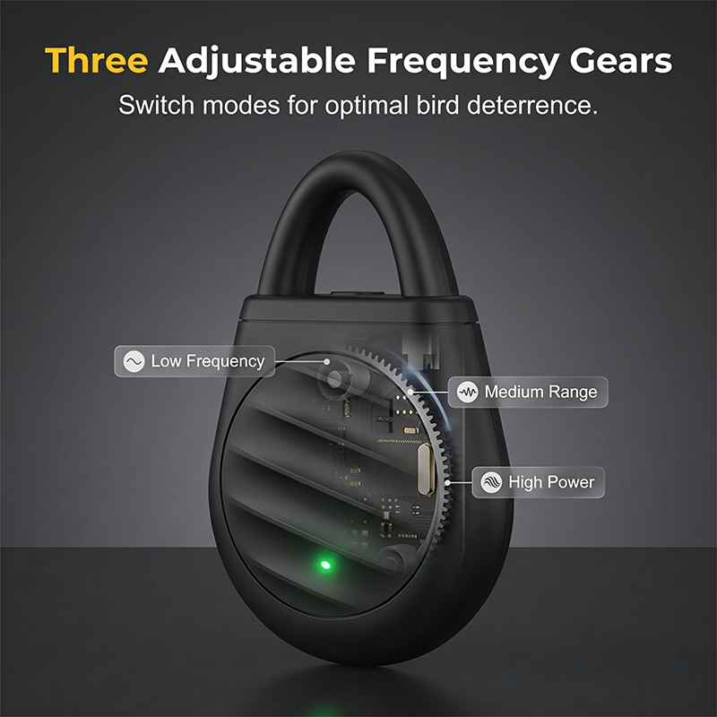 🔥Limited time: Buy 3 get 2 free!🐦 Darolio®Portable Ultrasonic Bird Repellent Keychain