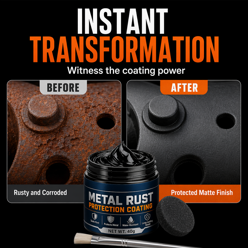 🎉🔥50K+ SOLD 🔥 Metal Rust Protection Black Repair Paste – Restore Rusty Gates, Fences & Outdoor Furniture With A Protective Black Finish✨✨