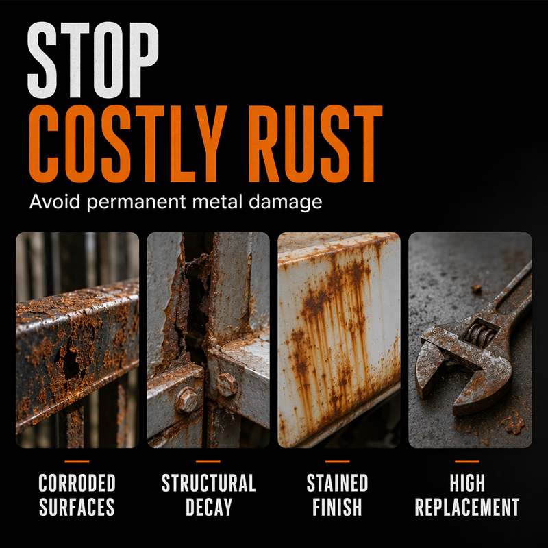 🎉🔥50K+ SOLD 🔥 Metal Rust Protection Black Repair Paste – Restore Rusty Gates, Fences & Outdoor Furniture With A Protective Black Finish✨✨