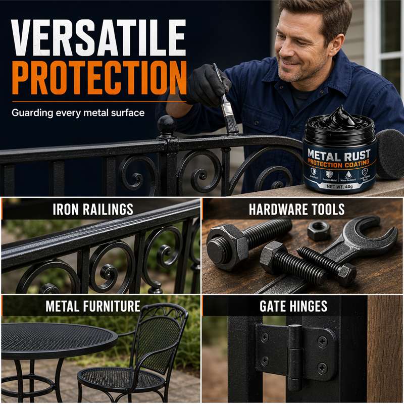 🎉🔥50K+ SOLD 🔥 Metal Rust Protection Black Repair Paste – Restore Rusty Gates, Fences & Outdoor Furniture With A Protective Black Finish✨✨