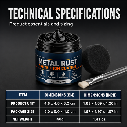 🎉🔥50K+ SOLD 🔥 Metal Rust Protection Black Repair Paste – Restore Rusty Gates, Fences & Outdoor Furniture With A Protective Black Finish✨✨