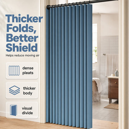 ⏰🔥LIMITED TIME 49% OFF! ✨ No-Drill Magnetic Accordion Door Curtain