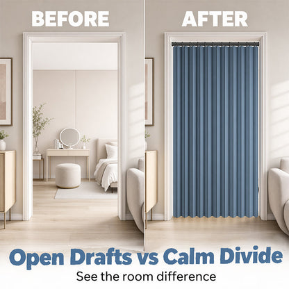 ⏰🔥LIMITED TIME 49% OFF! ✨ No-Drill Magnetic Accordion Door Curtain