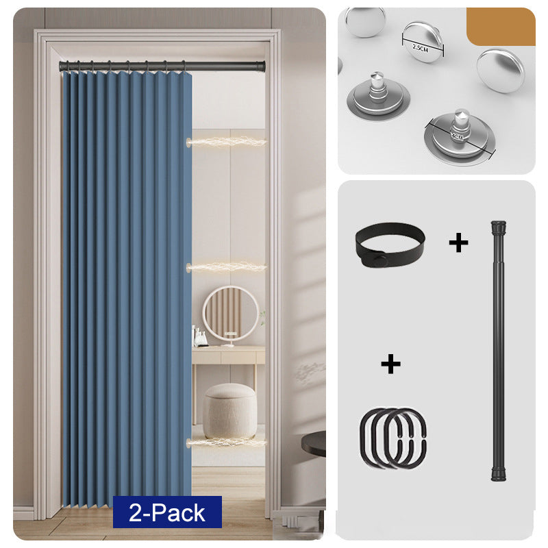 ⏰🔥LIMITED TIME 49% OFF! ✨ No-Drill Magnetic Accordion Door Curtain