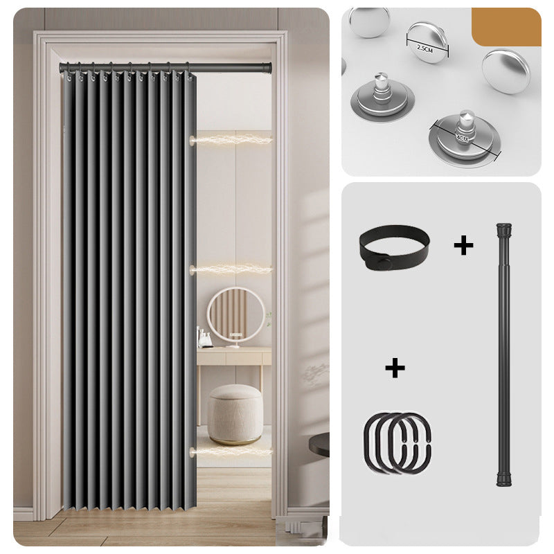 ⏰🔥LIMITED TIME 49% OFF! ✨ No-Drill Magnetic Accordion Door Curtain