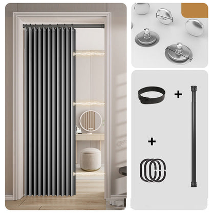 ⏰🔥LIMITED TIME 49% OFF! ✨ No-Drill Magnetic Accordion Door Curtain