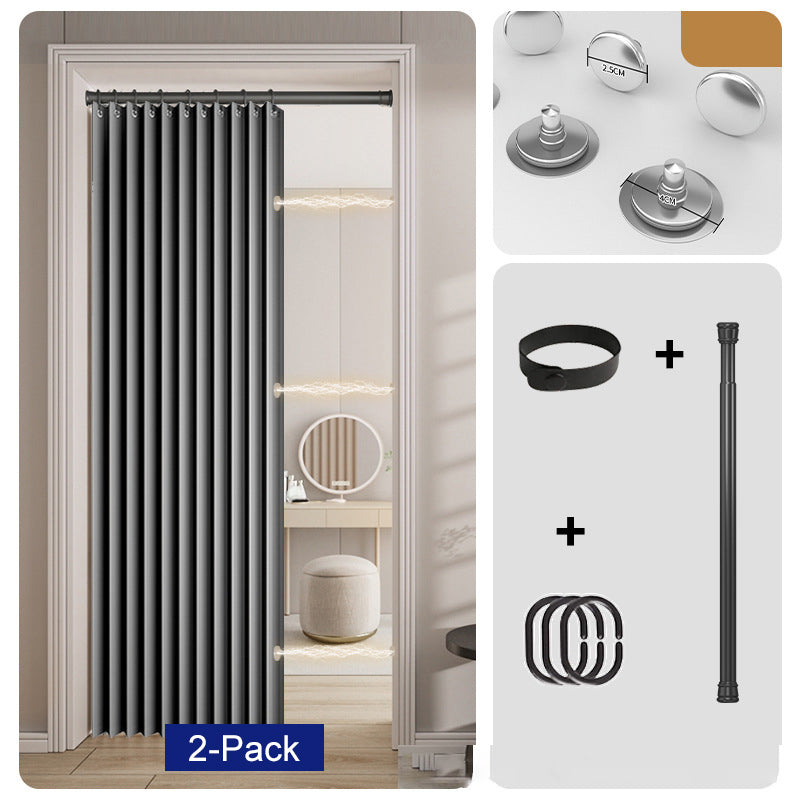 ⏰🔥LIMITED TIME 49% OFF! ✨ No-Drill Magnetic Accordion Door Curtain