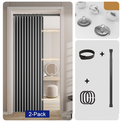 ⏰🔥LIMITED TIME 49% OFF! ✨ No-Drill Magnetic Accordion Door Curtain