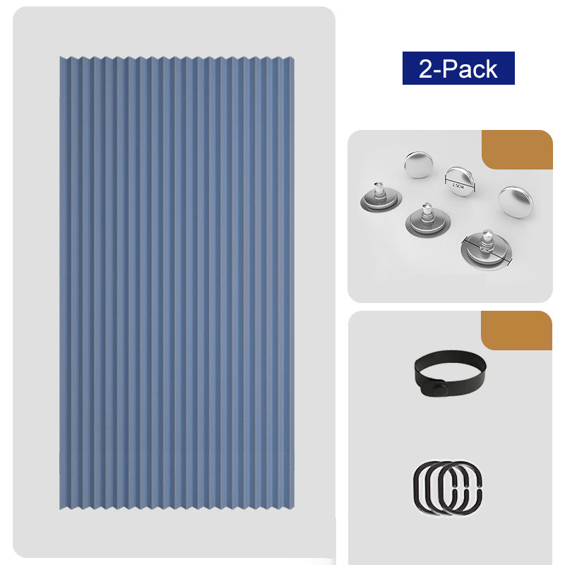 ⏰🔥LIMITED TIME 49% OFF! ✨ No-Drill Magnetic Accordion Door Curtain