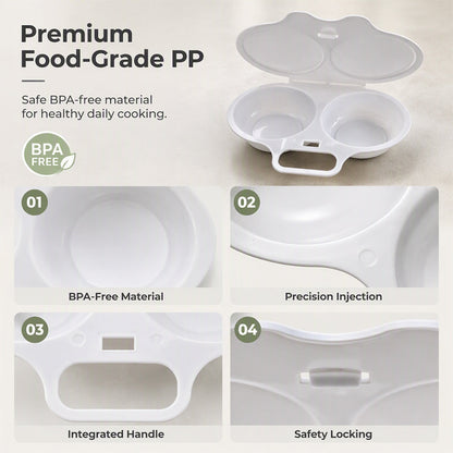 upsell🎁2026 New Arrivals 50% OFF💥Microwave Egg Poacher with Lid & Handle