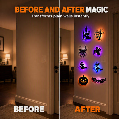🎃🕸️Halloween Glow in Dark Wall Stickers,👻TGlow Up Your Halloween Nights✨