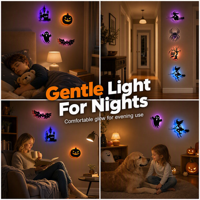 🎃🕸️Halloween Glow in Dark Wall Stickers,👻TGlow Up Your Halloween Nights✨
