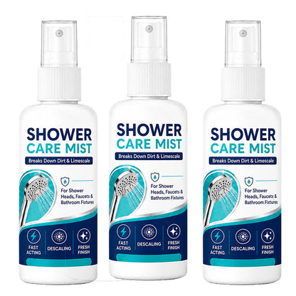💦50% OFF!✨ Fast-Acting Shower Limescale Remover Spray 🚿💙Dissolves stubborn mineral deposits & hard water stains. Restores water flow & shine – just spray & wipe!🧼💪