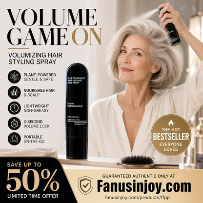 🎉Limited Time 💥Buy 3 get 2 free💇🏻‍♀️Recommended by Hairstylists! 🔥Shape in 3 Seconds! Easily Create Fluffy & Elegant Hairstyles! 👩 Peach-scented volumizing & setting spray